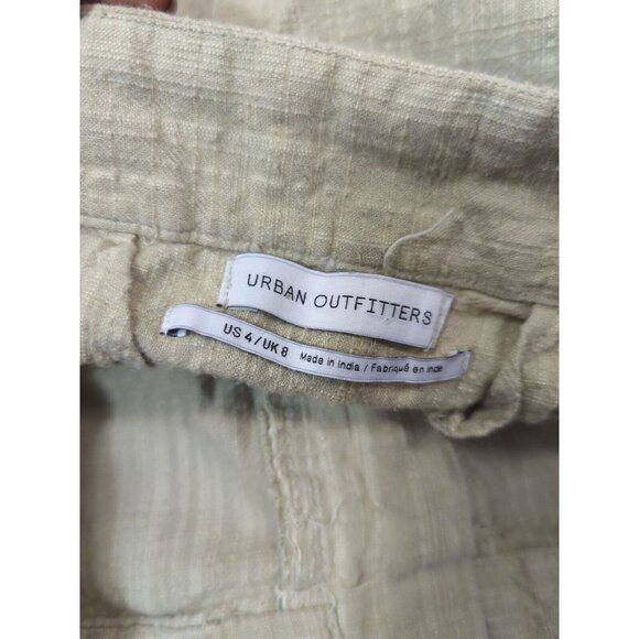 Urban Outfitters Maria Button-Fly Tapered Trouser High Rise Cropped 4 READ - Picture 5 of 7